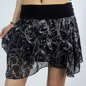 Black & White 2000's Mini Skirt
